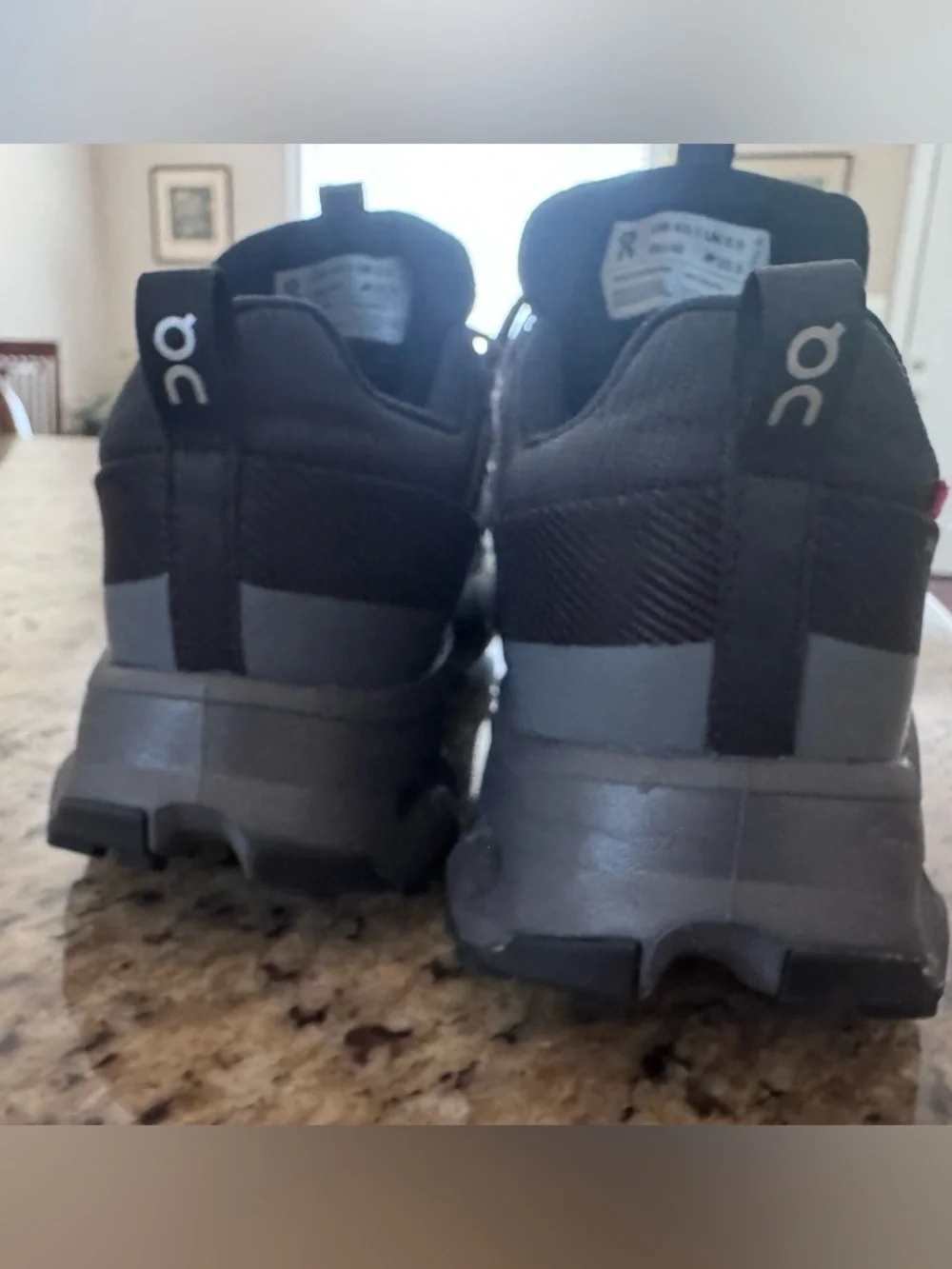 NEW On Cloud Horizon Waterproof Trail Running Hiking Shoe Black & Grey SIZE W8.5 - Picture 3 of 4